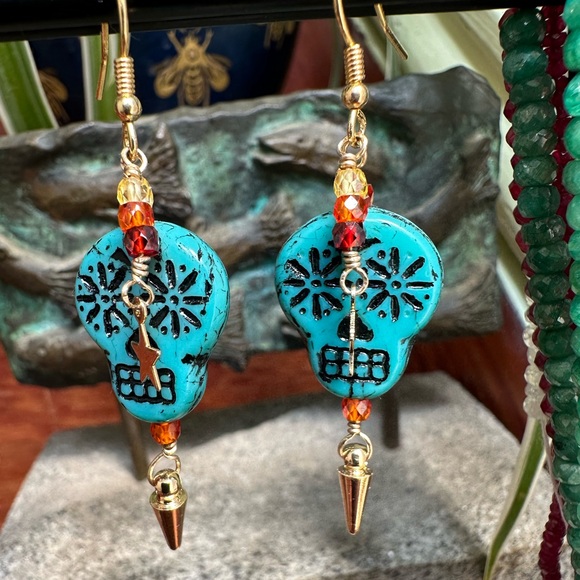 Dead Man’s Party Earring ~ Made to Order ~ Hand Crafted - Picture 2 of 7